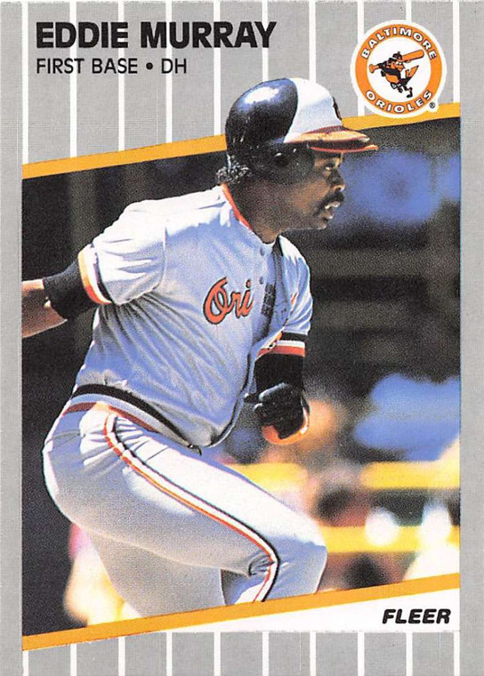 1989 Fleer #611 Eddie Murray VG Baltimore Orioles 