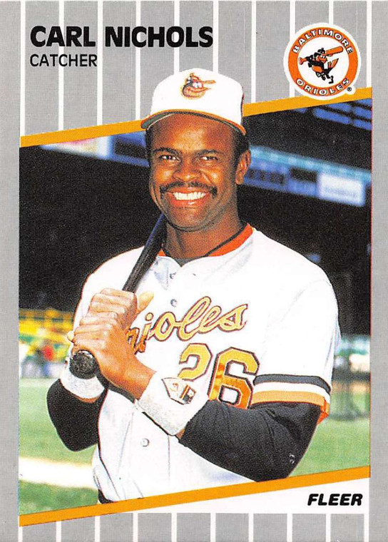1989 Fleer #612 Carl Nichols UER VG Baltimore Orioles 
