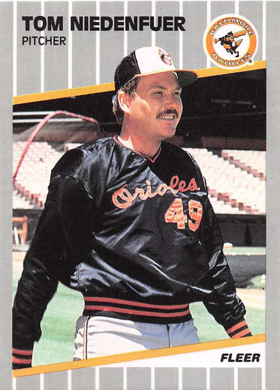 1989 Fleer #613 Tom Niedenfuer VG Baltimore Orioles 