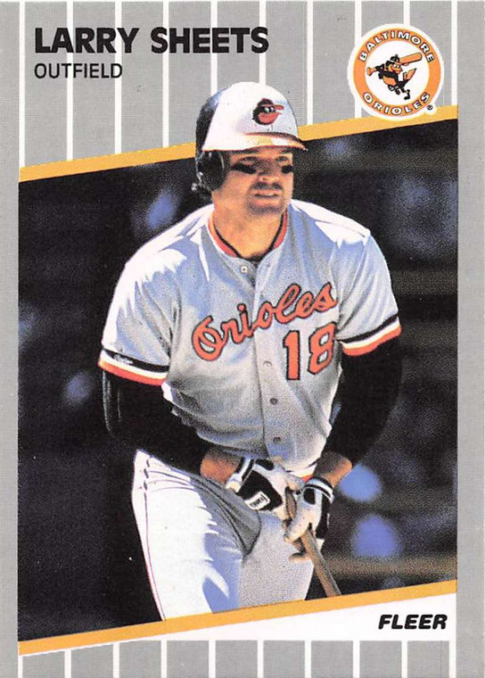 1989 Fleer #620 Larry Sheets VG Baltimore Orioles 