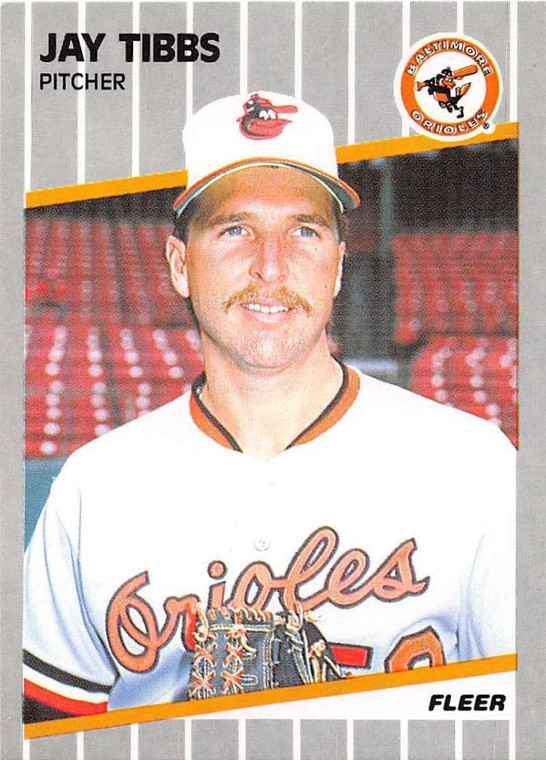 1989 Fleer #624 Jay Tibbs VG Baltimore Orioles 