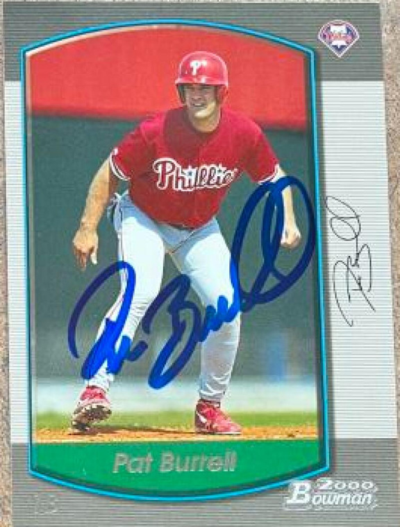 Pat Burrell Autographed 2000 Bowman #300 Philadelphia Phillies Card