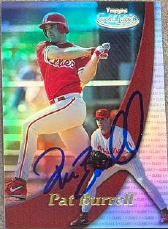 Pat Burrell Autographed 2000 Topps Gold Label #55
