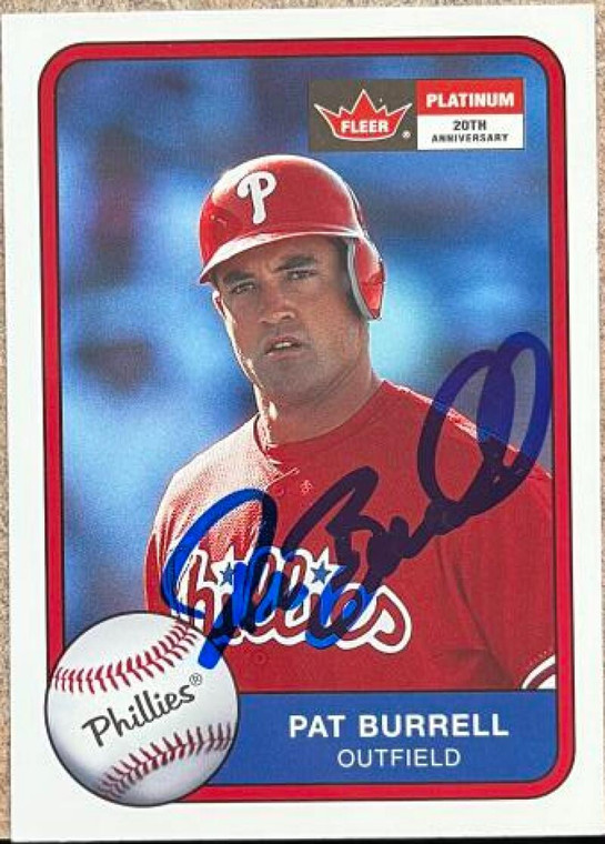 Pat Burrell Autographed 2001 Fleer Platinum #145