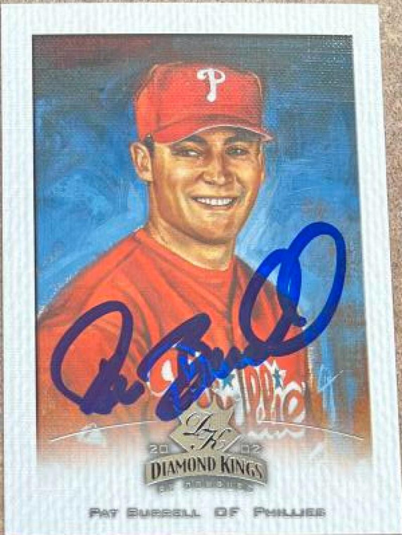 Pat Burrell Autographed 2002 Donruss Diamond Kings #55