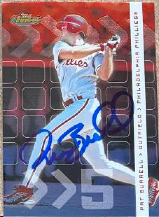 Pat Burrell Autographed 2002 Topps Finest #16
