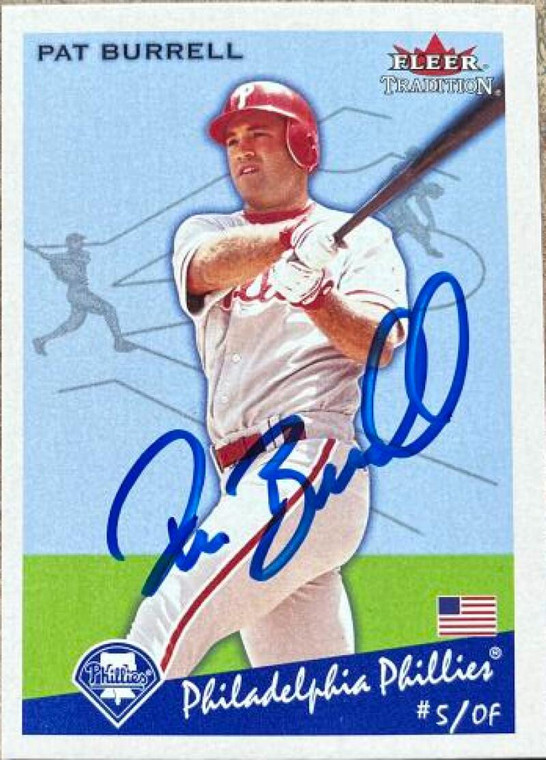Pat Burrell Autographed 2002 Fleer Tradition #264