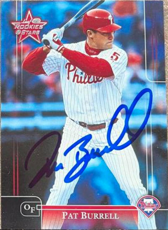 Pat Burrell Autographed 2002 Leaf Rookies & Stars #209