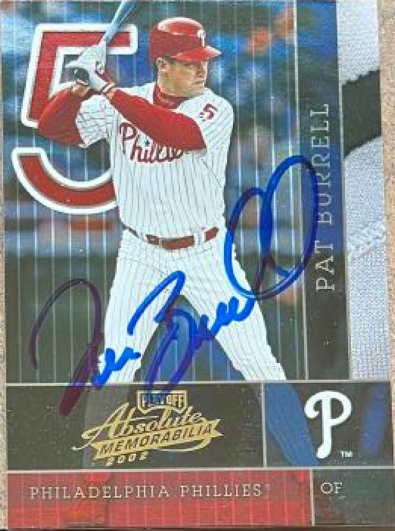 Pat Burrell Autographed 2002 Playoff Absolute Memorabilia #113