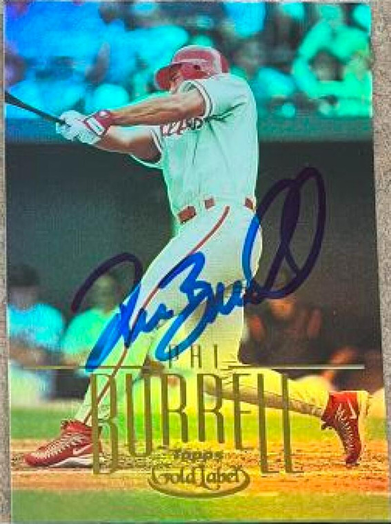 Pat Burrell Autographed 2002 Topps Gold #61