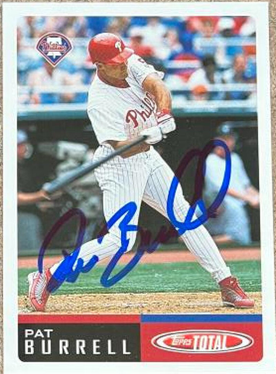 SOLD 121653 Pat Burrell Autographed 2002 Topps Total #59