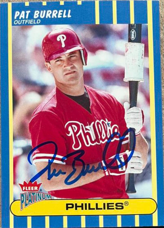 Pat Burrell Autographed 2003 Fleer Platinum #104