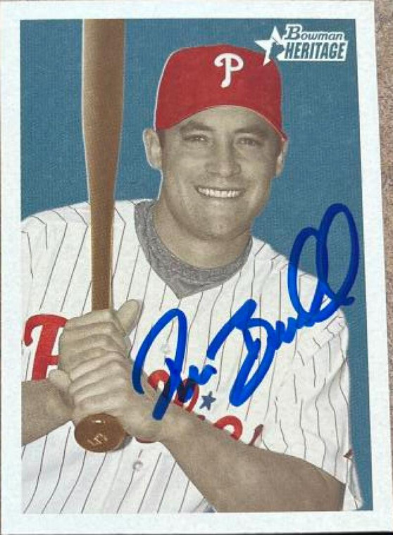 Pat Burrell Autographed 2006 Bowman Heritage #41 ID: 121697