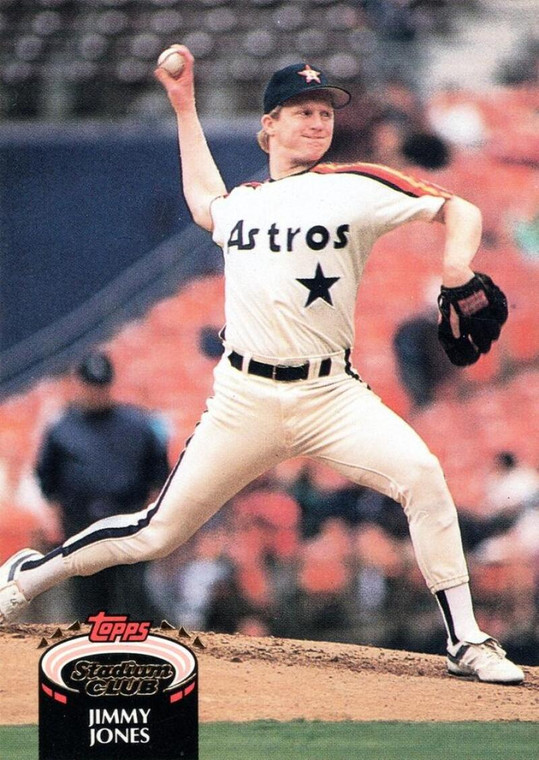 1992 Stadium Club #53 Jimmy Jones VG Houston Astros 