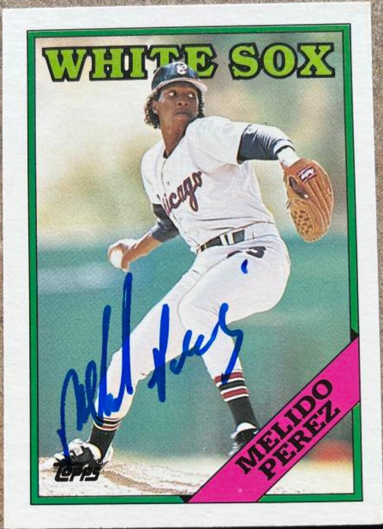 Melido Perez Autographed 1988  Topps Traded #83T