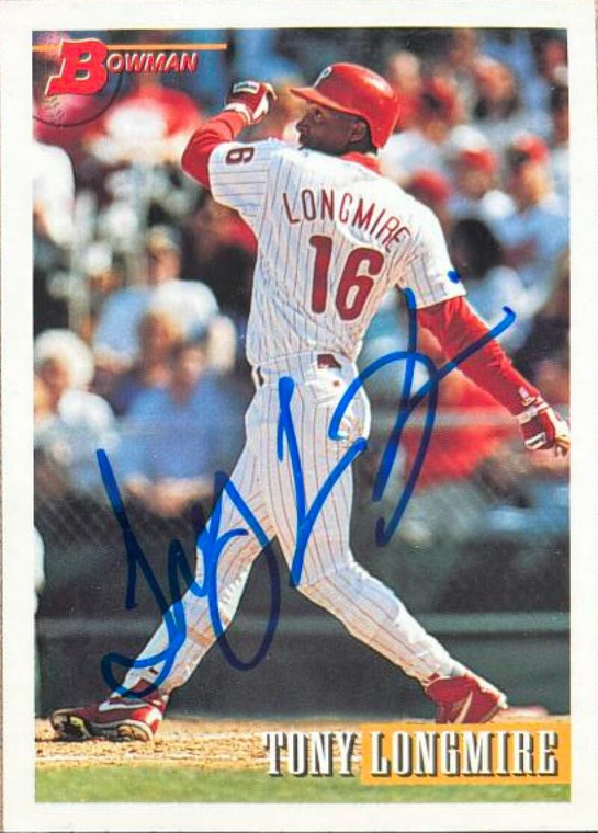 Tony Longmire Autographed 1993 Bowman #596