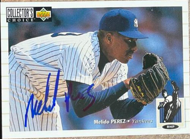 Melido Perez Autographed 1994 Collector's Choice #432