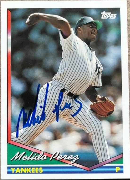 Melido Perez Autographed 1994 Topps #31