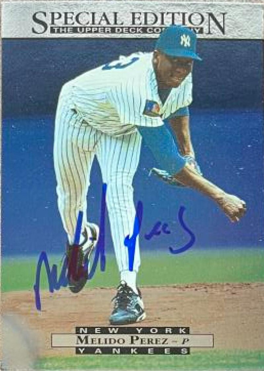 Melido Perez Autographed 1995 Upper Deck Special Edition #7