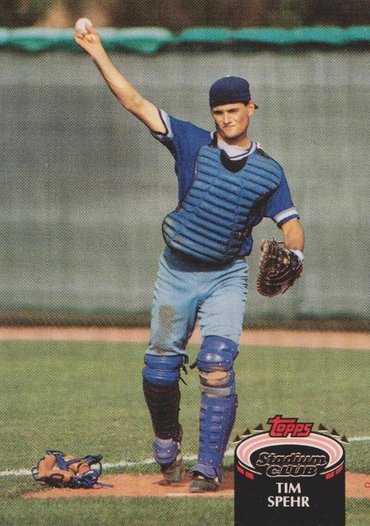 1992 Stadium Club #96 Tim Spehr VG Kansas City Royals 