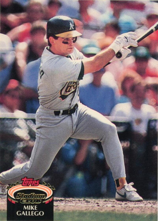 1992 Stadium Club #106 Mike Gallego VG Oakland Athletics 