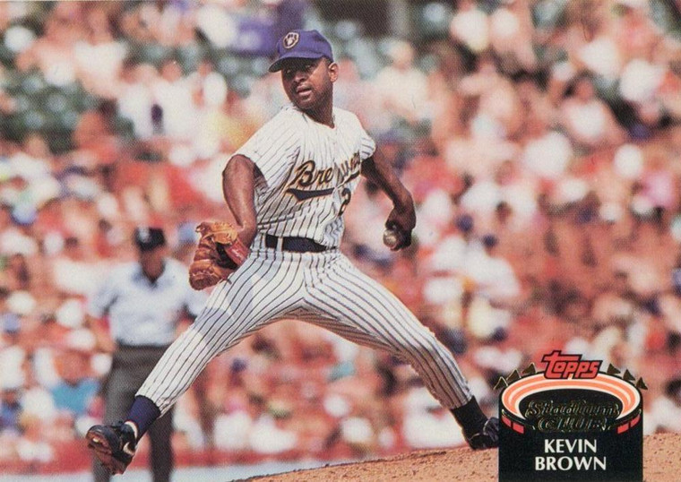 1992 Stadium Club #123 Kevin Brown VG Milwaukee Brewers 