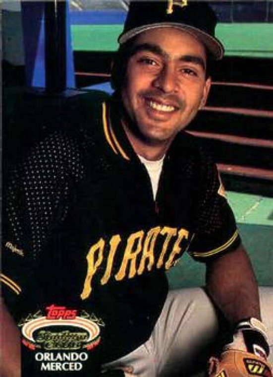 1992 Stadium Club #134 Orlando Merced VG Pittsburgh Pirates 