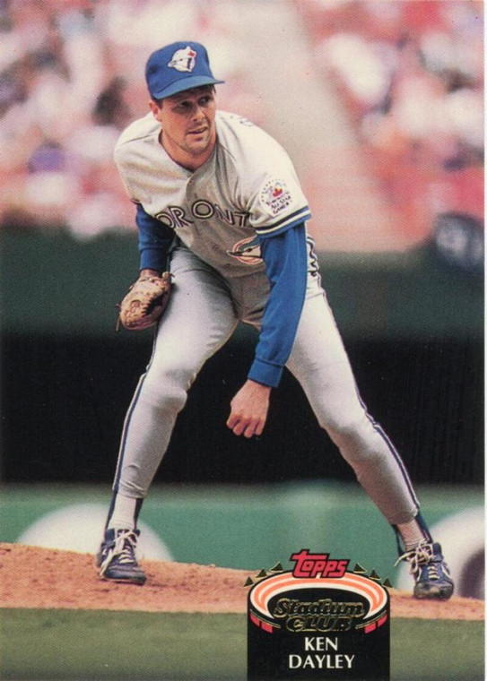 SOLD 62047 1992 Stadium Club #137 Ken Dayley VG Toronto Blue Jays 