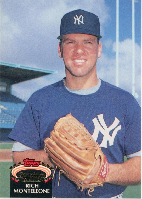 1992 Stadium Club #157 Rich Monteleone VG New York Yankees 