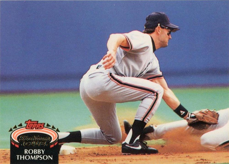 1992 Stadium Club #160 Robby Thompson VG San Francisco Giants 