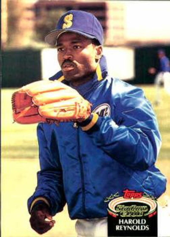 1992 Stadium Club #181 Harold Reynolds VG Seattle Mariners 