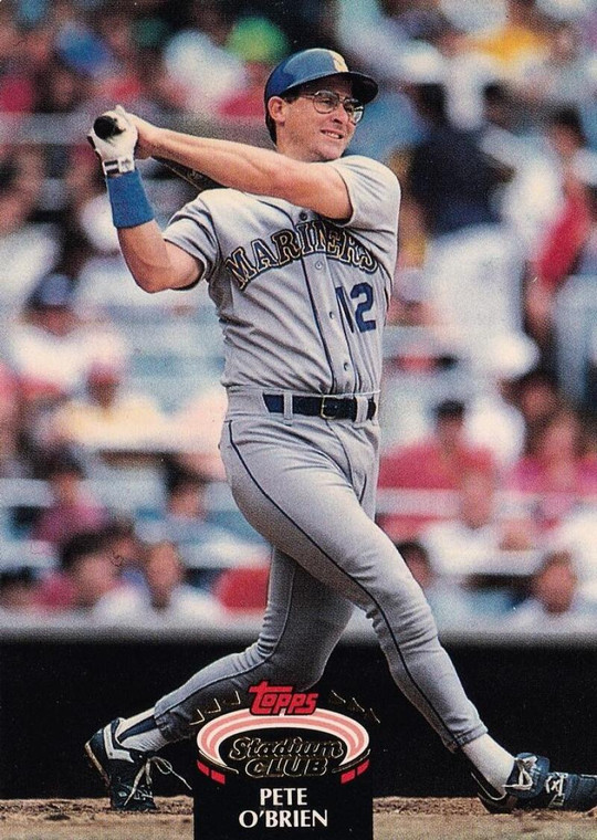 1992 Stadium Club #192 Pete O'Brien VG Seattle Mariners 