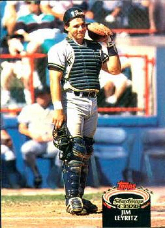 1992 Stadium Club #198 Jim Leyritz UER VG New York Yankees 
