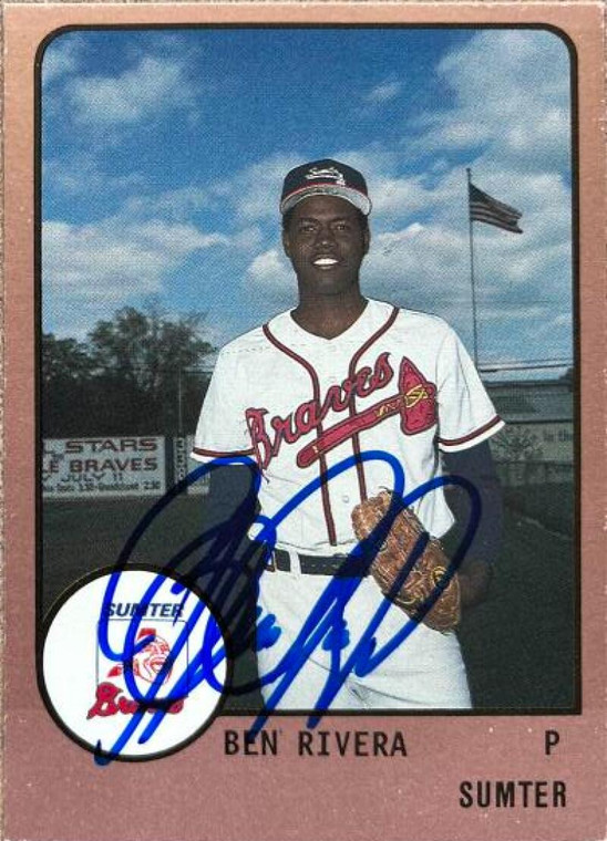 Ben Rivera Autographed 1988 Sumter Braves Pro Cards #410