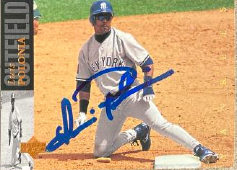 Luis Polonia Autographed 1994 Upper Deck #496