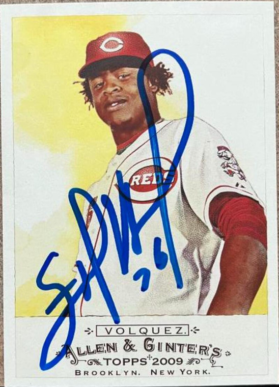 Edinson Volquez Autographed 2009 Topps Allen & Ginter #102