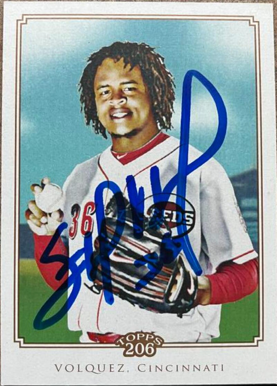 Edinson Volquez Autographed 2010 Topps 206 #157