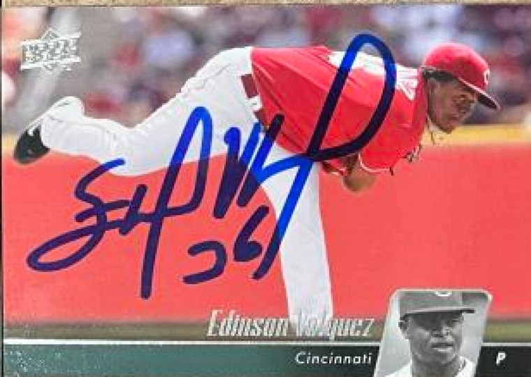 Edinson Volquez Autographed 2010 Upper Deck #151