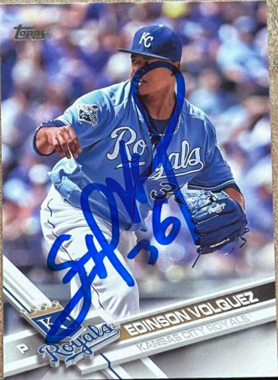 Edinson Volquez Autographed 2017 Topps #111