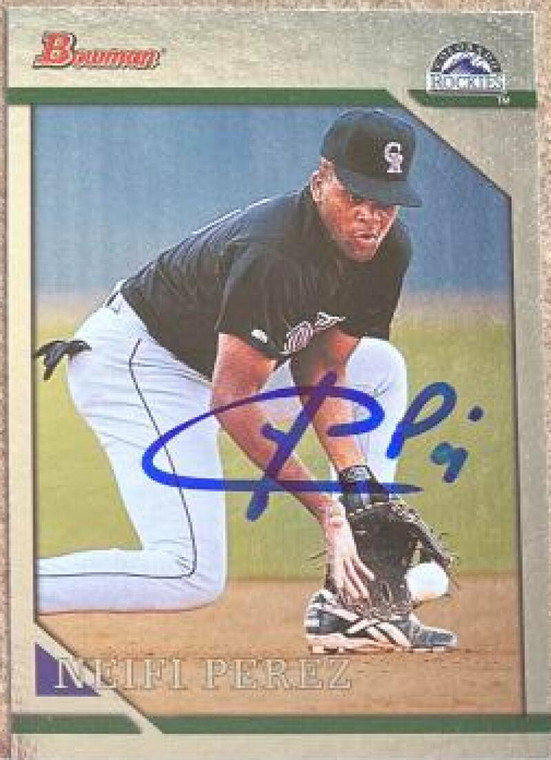 Neifi Perez Autographed 1996 Bowman Foil #323