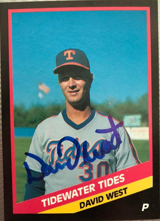 David West Autographed 1988 Tidewater Tides CMC #2