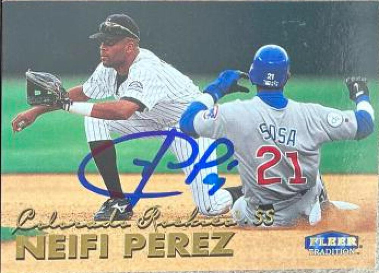 Neifi Perez Autographed 1999 Fleer Tradition #155