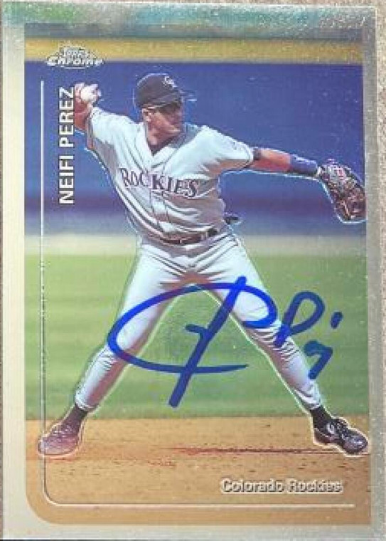 Neifi Perez Autographed 1999 Topps Chrome #97