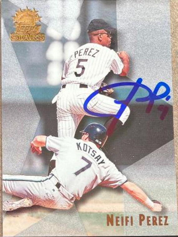 Neifi Perez Autographed 1999 Topps Stars #96
