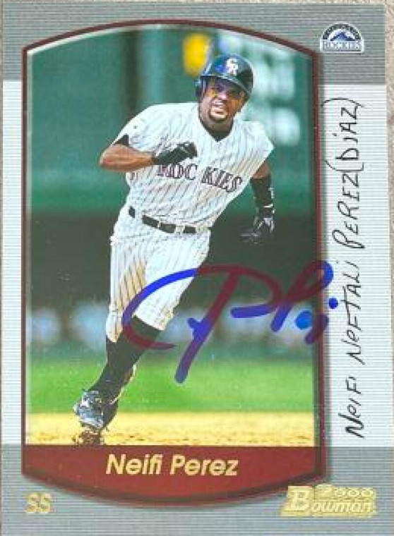 Neifi Perez Autographed 2000 Bowman #79