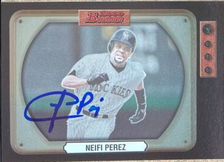 Neifi Perez Autographed 2000 Bowman Retro/Future #79