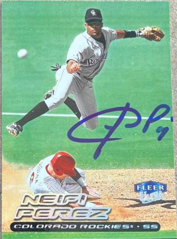 Neifi Perez Autographed 2000 Fleer Ultra #44