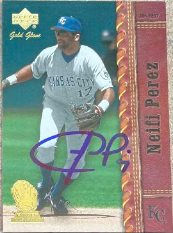 Neifi Perez Autographed 2001 Upper Deck Gold Glove #27