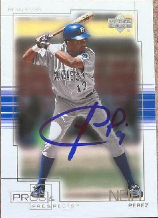 Neifi Perez Autographed 2001 Upper Deck Pros & Prospects #28