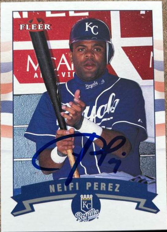 Neifi Perez Autographed 2002 Fleer #363